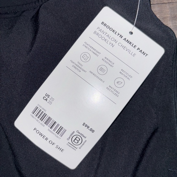 Athleta Brooklyn Ankle Pant Size 20 (2X) NWT $99 Best Seller - Picture 6 of 13